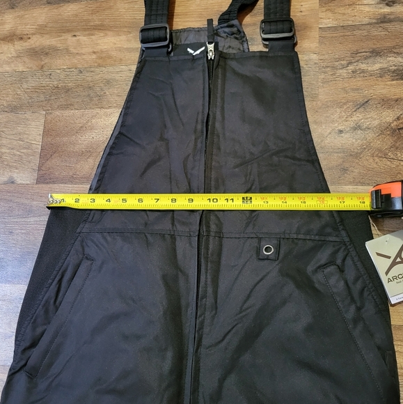 Arctix Men's Black Essential Snow Bib Overalls Size Medium - Picture 7 of 8